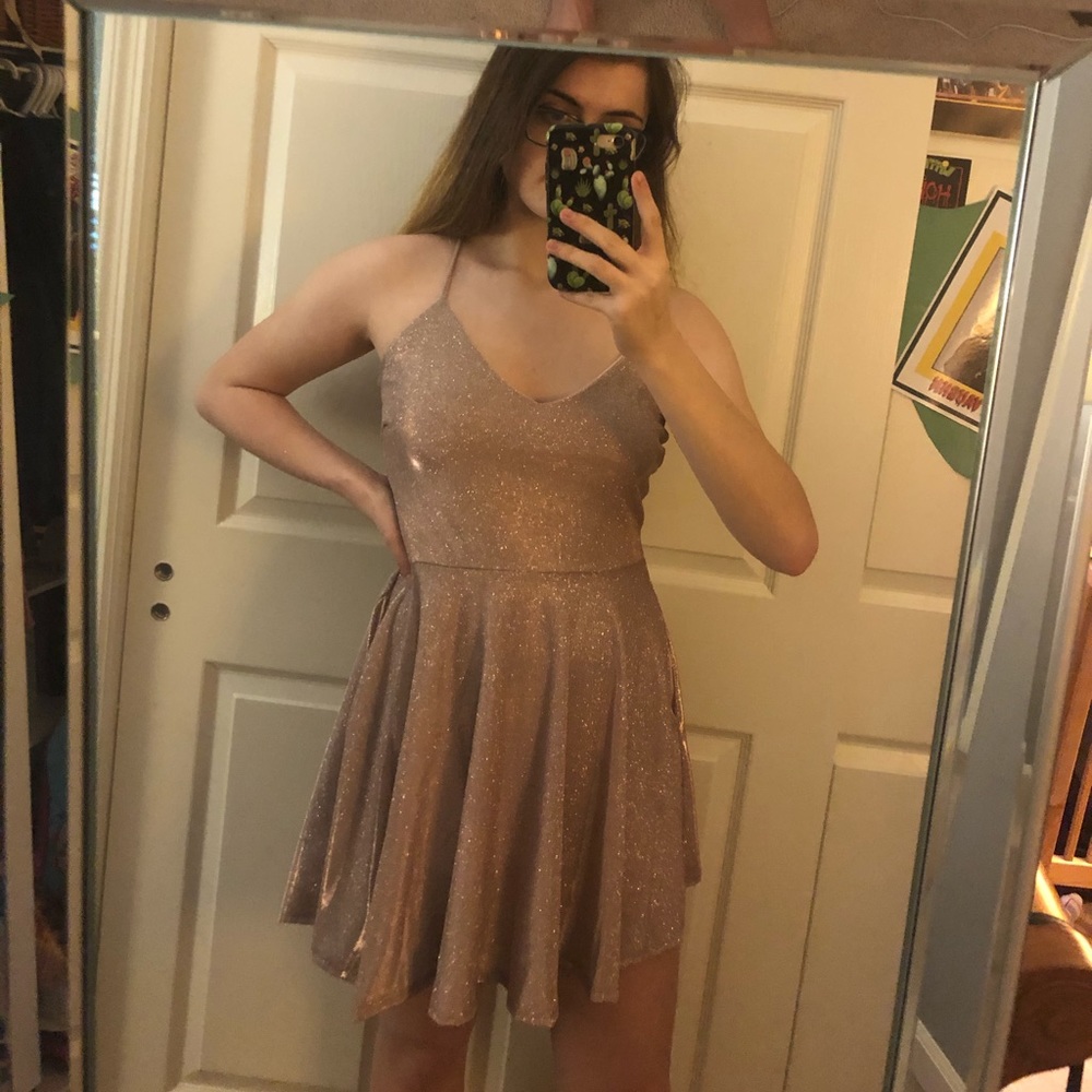 Glitter Glow Skater Dress